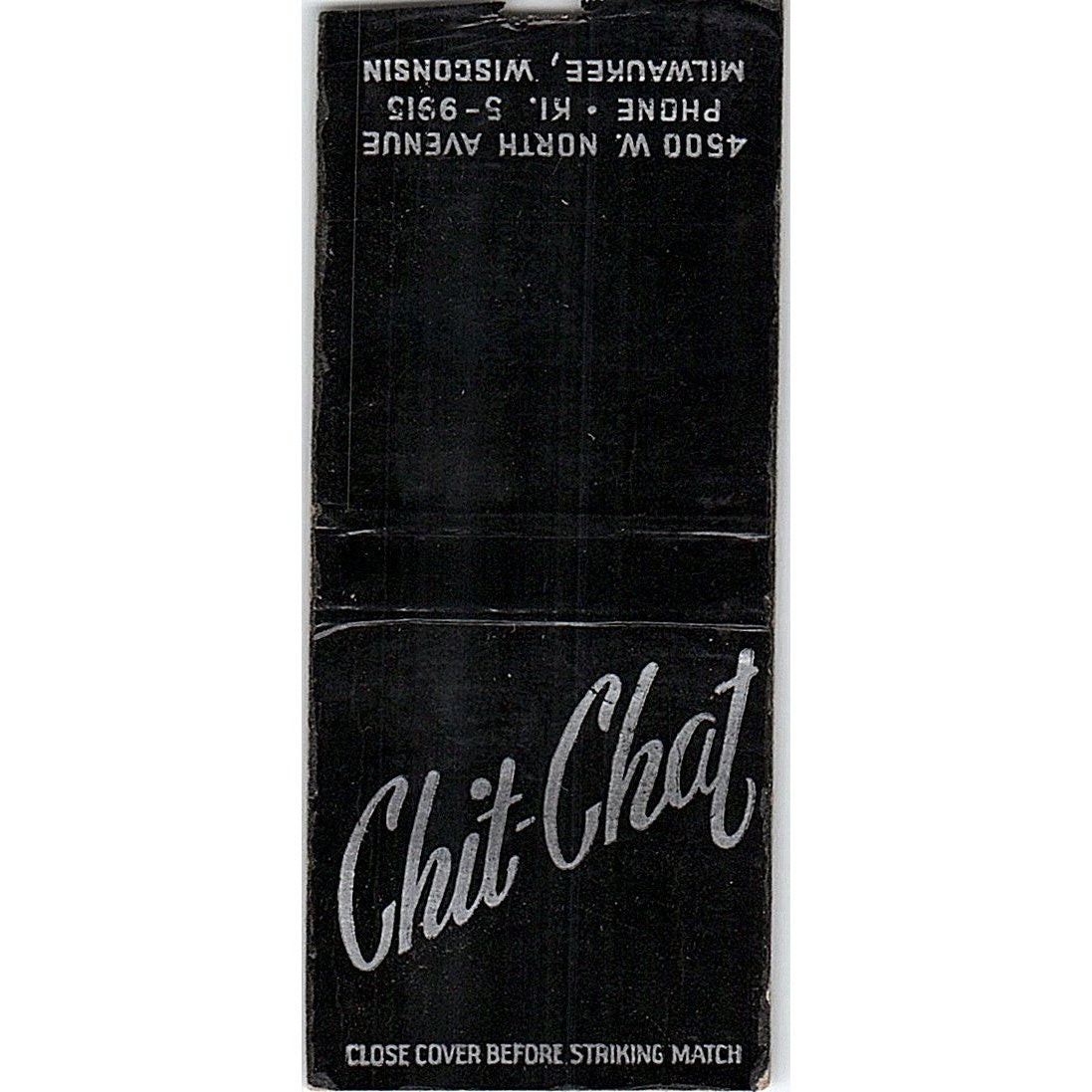 Chit-Chat With Herman Milwaukee WI Vintage Matchbook Cover SF3-Y5