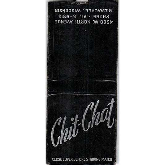 Chit-Chat With Herman Milwaukee WI Vintage Matchbook Cover SF3-Y5
