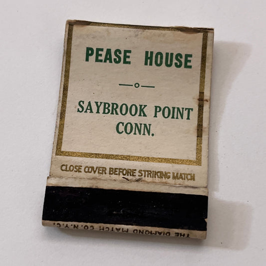 Pease House Saybrook Point CT Vintage Matchbook Cover TB6-MB1-6