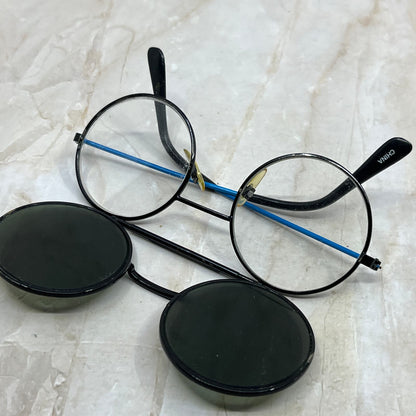 Vintage Round Flip Up Sunglasses Eyeglasses Frames TD5G4-10