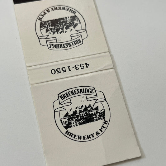 Breckenridge Brewery & Pub CO Vintage Matchbook Cover TB6-MB1-14