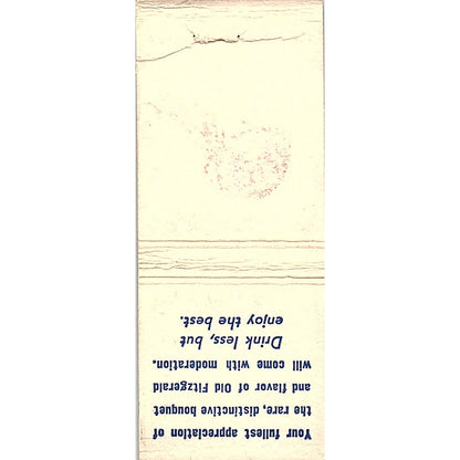 Old Fitzgerald Shively Kentucky Vintage Matchbook Cover SC7-Y6