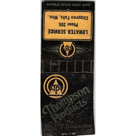 Lowater Service Chippewa Falls WI Vintage Matchbook Cover SE5-Y1