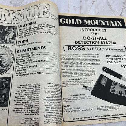 1980 June - Treasure Magazine - Treasure Hunting Metal Detecting Gold Coins M10