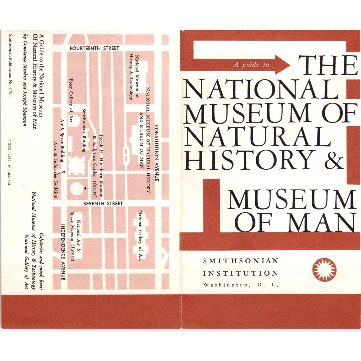 1970s The National Museum of Natural History & Museum of Man Brochure TF4-BB