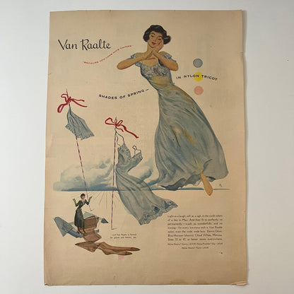 Van Raalte Nylon Tricot Womens Clothing Advertisement V1-8