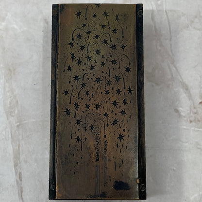 Fireworks - Vintage Letterpress Printers Block Plate TG8