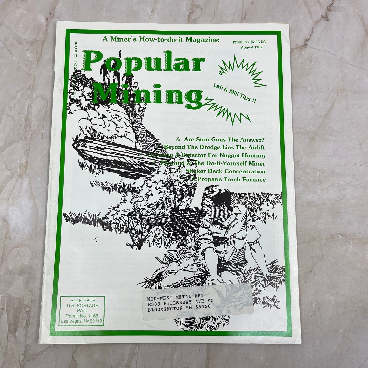 1989 Aug - Popular Mining Magazine - Treasure Hunting Gold Prospecting M19