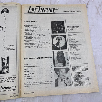 1981 Dec - Lost Treasure Magazine - Treasure Hunting Gold Prospecting M15