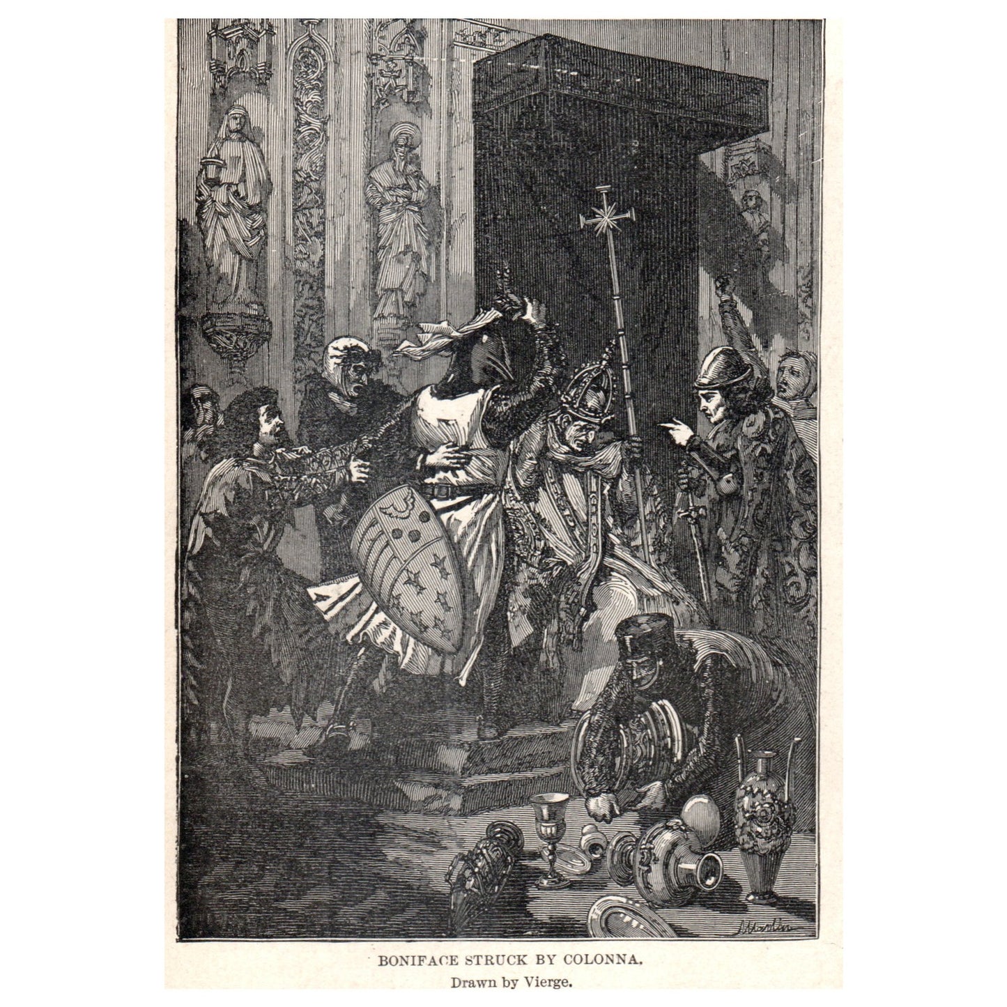 Boniface Struck by Colonna Vierge 1911 Engraving Print AF5-7