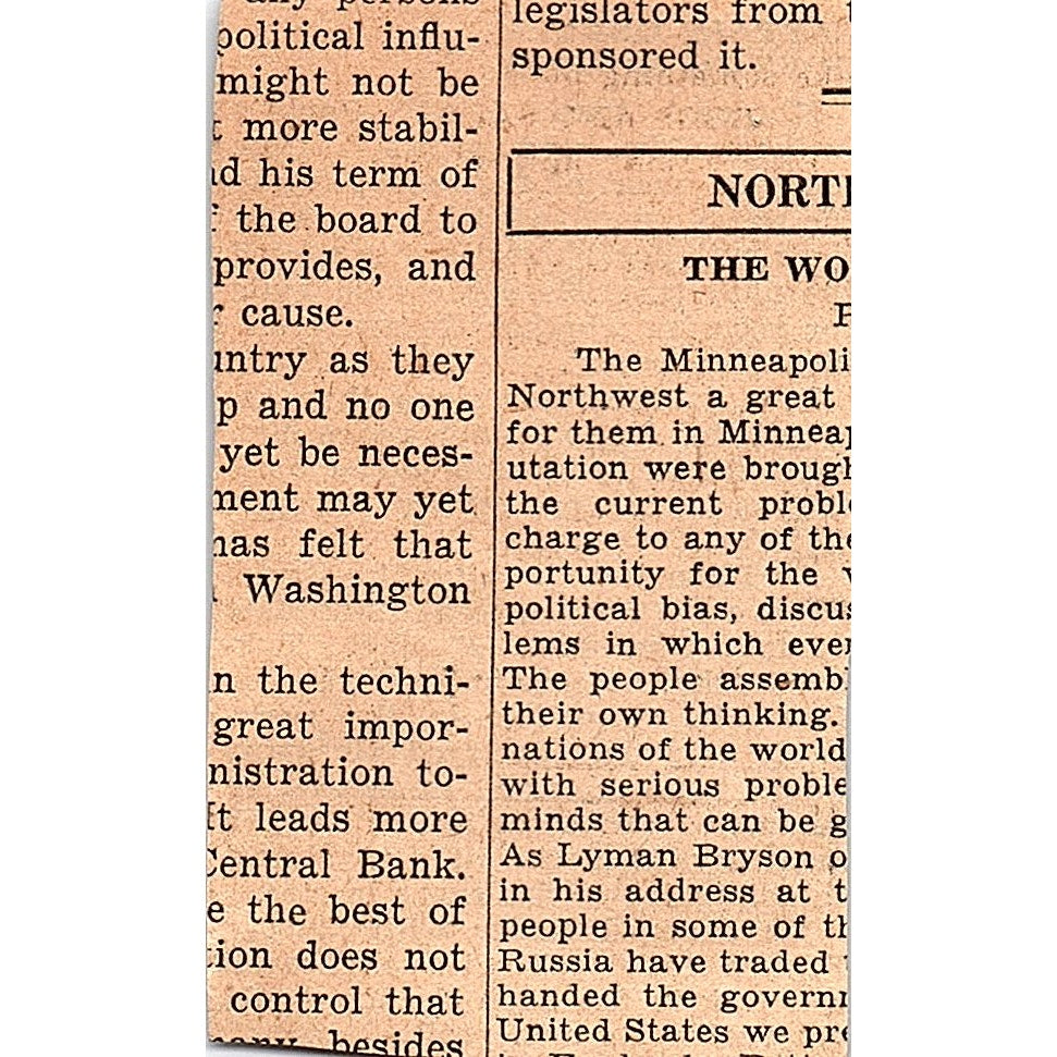 Captain Anthony Eden Goes to Moscow 1935 Newspaper Article AG6-M3