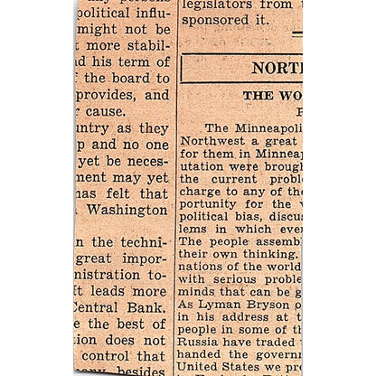 Captain Anthony Eden Goes to Moscow 1935 Newspaper Article AG6-M3