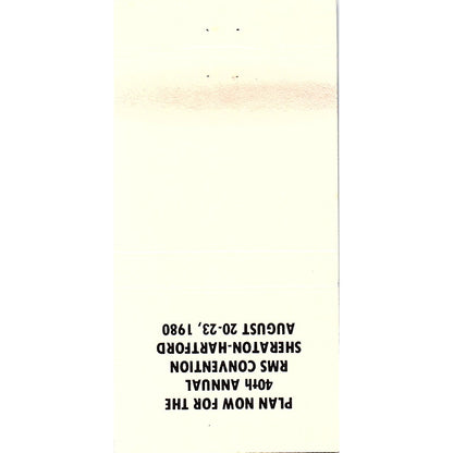 Gordie Howe Connecticut Matchcover Club Vintage Matchbook TB6-MB2-8