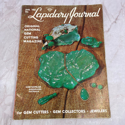 Chrysoprase Queensland Australia - Lapidary Journal Magazine - Jan 1966 M27