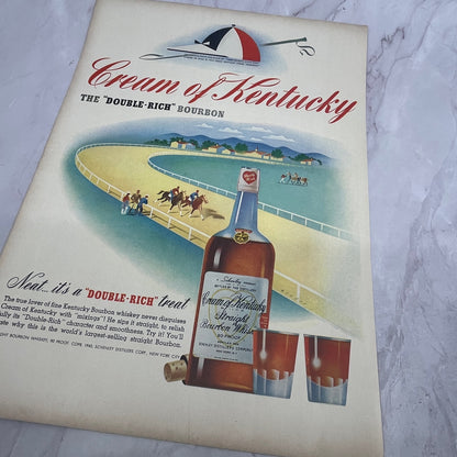Cream of Kentucky Double Rich Bourbon 1940 Ad V14-8