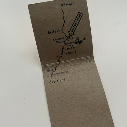 The Lobster Pound Restaurant R.W. Chase Lincolnville Matchbook Cover TB8-MB2-1