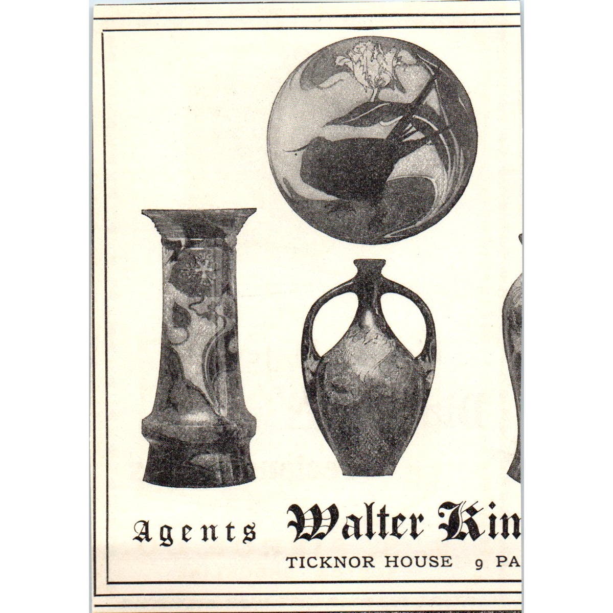 Foster & Company Diamonds Jewelry Boston c1905 Victorian Ad AE9-MA5