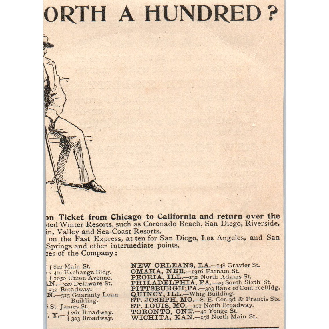 Massachusetts Benefit Association George A. Litchfield 1892 Magazine Ad AB6-3