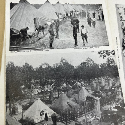 1918 WWI Camp Wadsworth Spartanburg SC Souvenir Photo Book TI8-S6