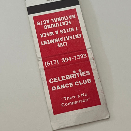 Celebrities Dance Club Cape Cod MA Vintage Matchbook Cover TB6-MB2-4