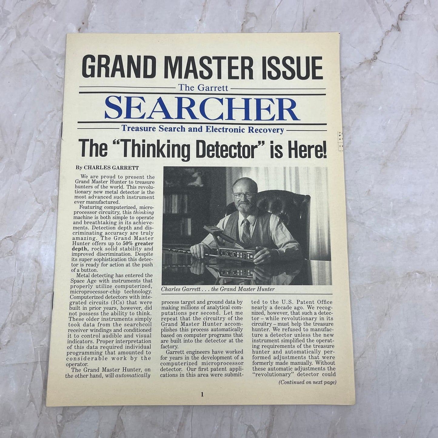 1988 May - The Garrett Searcher Newsletter Treasure Hunting Metal Detectors M20