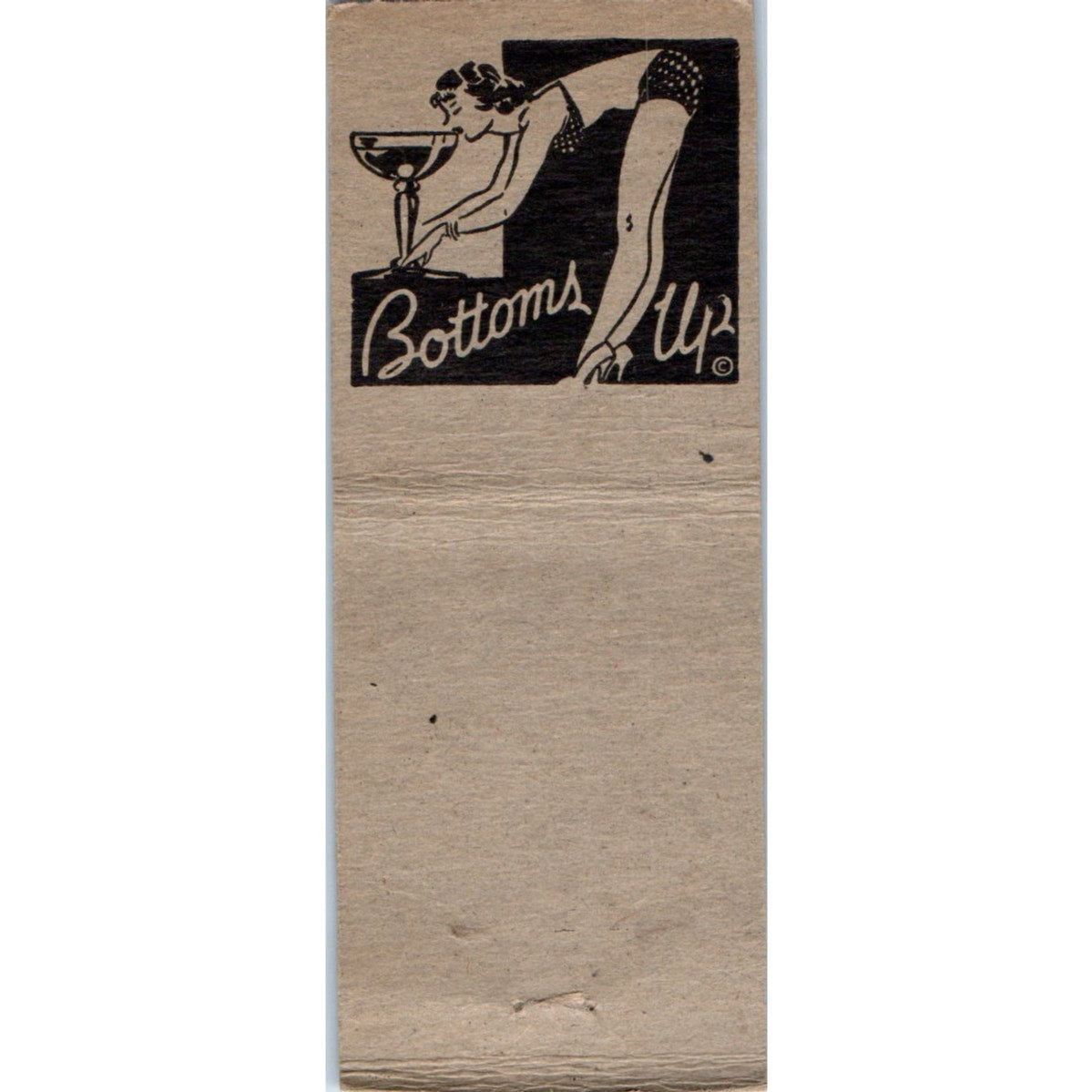 Saunders Tavern Fall Creek Wisconsin Pinup Vintage Matchbook Cover SD2-Y7