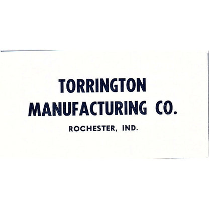 Torrington Manufacturing Co Rochester Indiana 1964 Ad AG1-S18