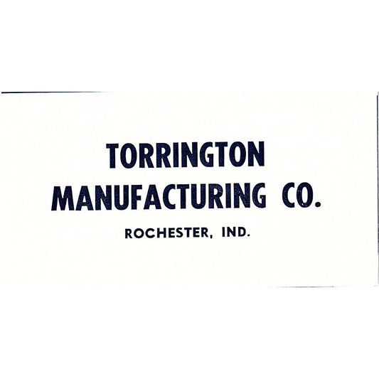 Torrington Manufacturing Co Rochester Indiana 1964 Ad AG1-S18