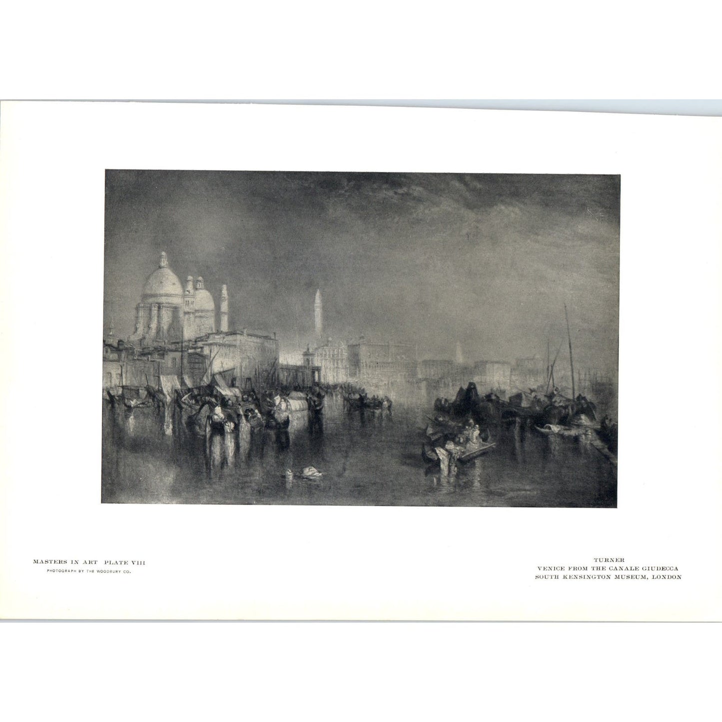 Venice from the Canale Giudecca - Turner c1905 Art Print D12