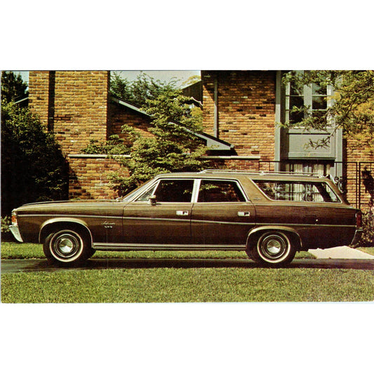 1971 Ambassador Brougham 4-Door Wagon Brown Promo Vintage Postcard PC6