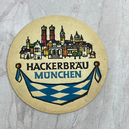 Vintage Hackerbräu München German Beer Coaster TJ5-CO1