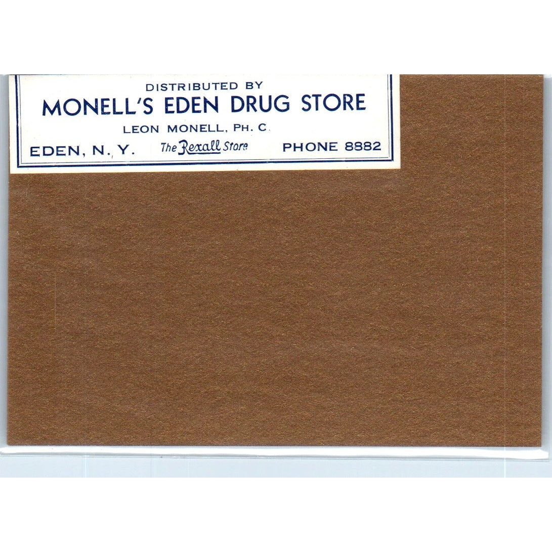 Leon Monell's Eden Drug Store Eden NY Antique Apothecary Label TH2-AL