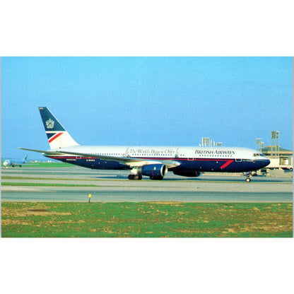 British Airways Boeing B-767-336 G-BNWA Vintage Postcard TG8-PC