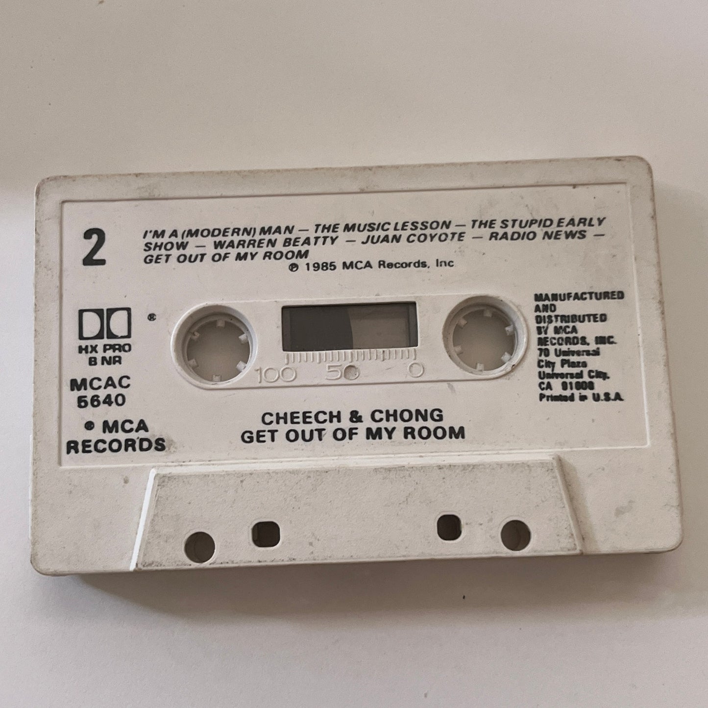 Cheech & Chong - Get Out of My Room Cassette Tape TB6-OT2