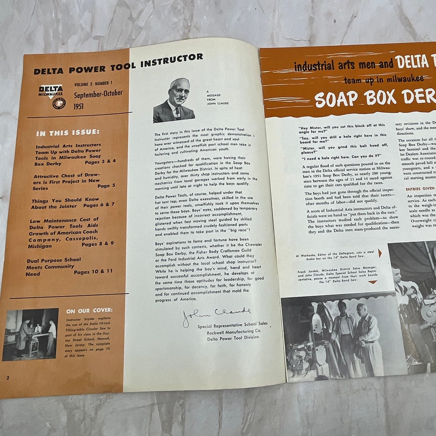 1951 Sep/Oct The Delta Power Tool Instructor Newsletter Rockwell TI9-P3