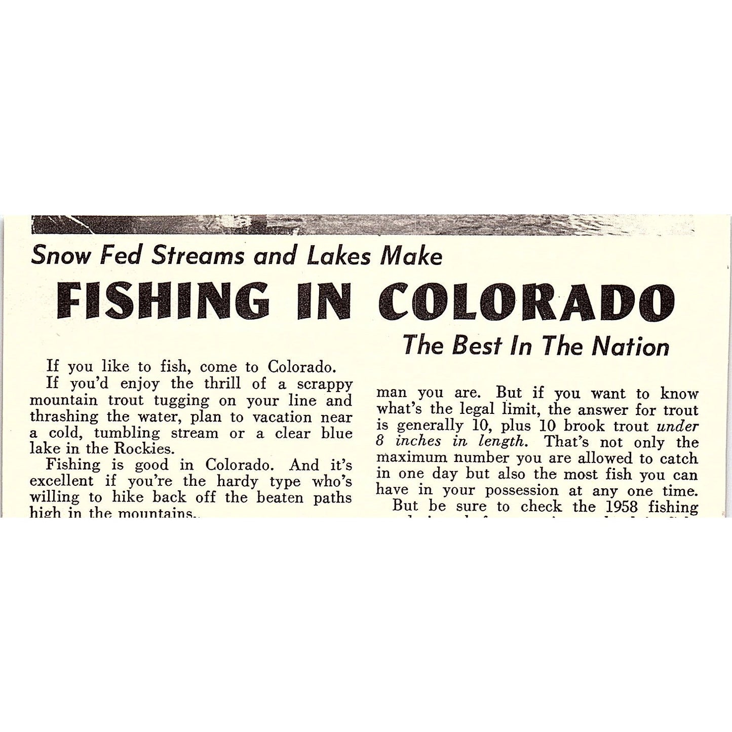 Davidson's Lodge Evergreen CO 1958 Ad AG1-M3