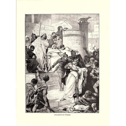 The Death of Virginia Thomas Babington Macaulay Engraving Art Print 8x11 V4