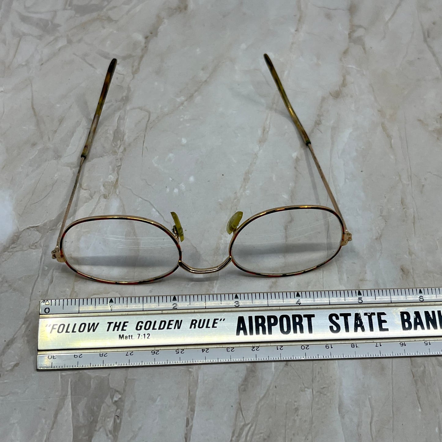 Vintage Oval Tortoise & Gold Tone Sunglasses Eyeglasses Frames TE9-G2-10