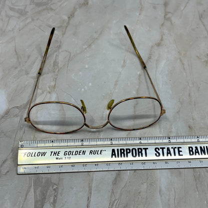 Vintage Oval Tortoise & Gold Tone Sunglasses Eyeglasses Frames TE9-G2-10