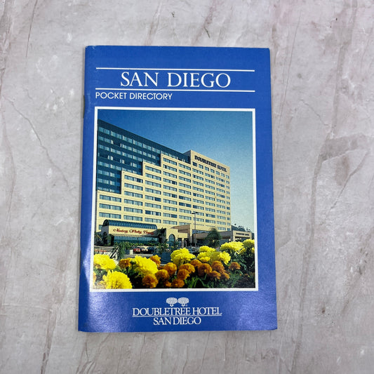 1980s Doubletree Hotel San Diego Pocket Directory Travel Guide TH9-LX1