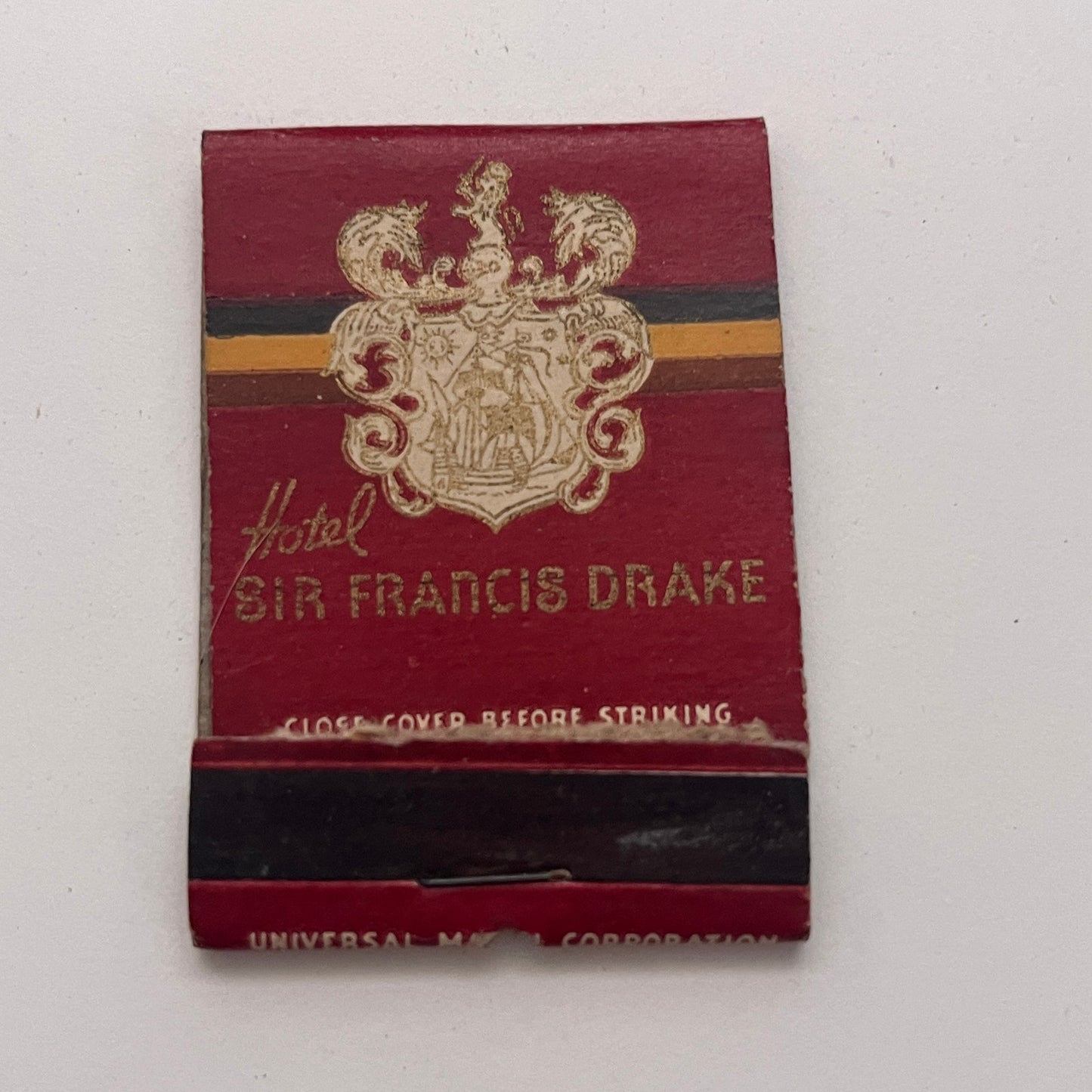 Hotel Sir Francis Drake San Francisco CA Vintage Matchbook Cover TB8-MB-2