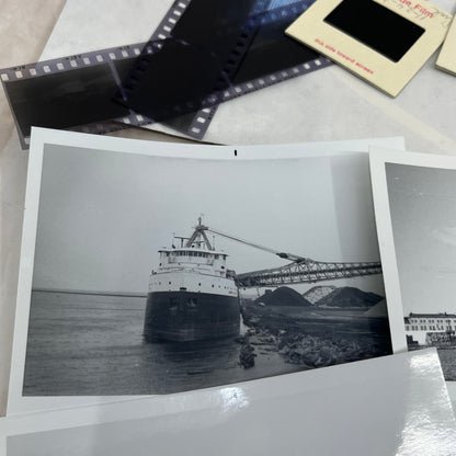 c1977 Photo Lot Str. Joseph S. Young at Marinette & Sailing Ship Caravan TF5-L3