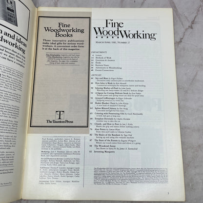 Inlay - Mar/Apr 1981 No 27 - Taunton's Fine Woodworking Magazine M33