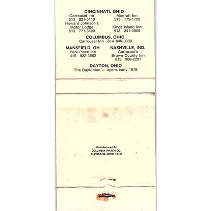 Kings Island Inn Mason Ohio Vintage Matchbook TB6-MB2-12