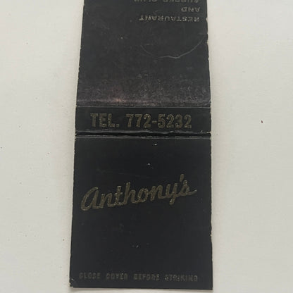 Anthony's Fine Foods 123 Center St Portland ME Vintage Matchbook Cover TB8-MB2-2