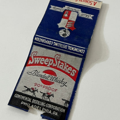 Sweepstakes Blended Whiskey A. Schulte Cigar Stores Matchbook Cover TB6-MB1-12