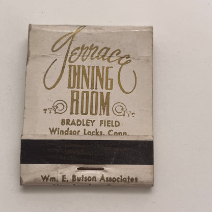 Terrace Dining Room Bradley Field Windsor Locks CT Matchbook Cover TB8-MB2-6
