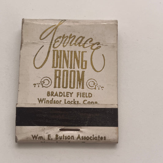 Terrace Dining Room Bradley Field Windsor Locks CT Matchbook Cover TB8-MB2-6