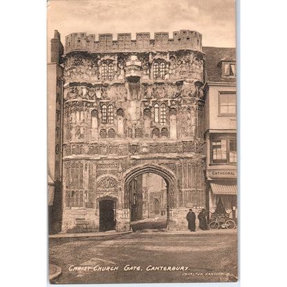 Christ Church Gate Charlton Canterbury Antique Postcard PE3