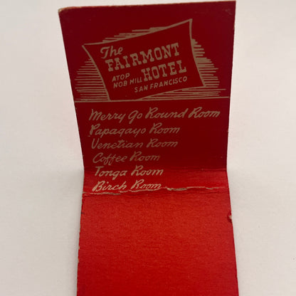 The Fairmont Hotel Cirque Room San Francisco Vintage Matchbook Cover TB8-MB-6